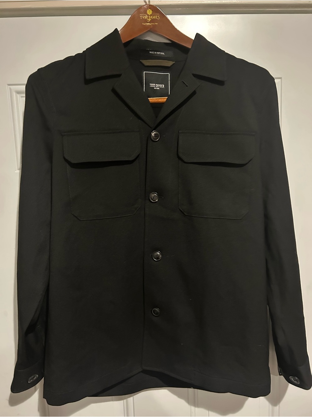 NWT Todd Snyder Gabardine Two-Pocket Overshirt Black Small Retail - $598